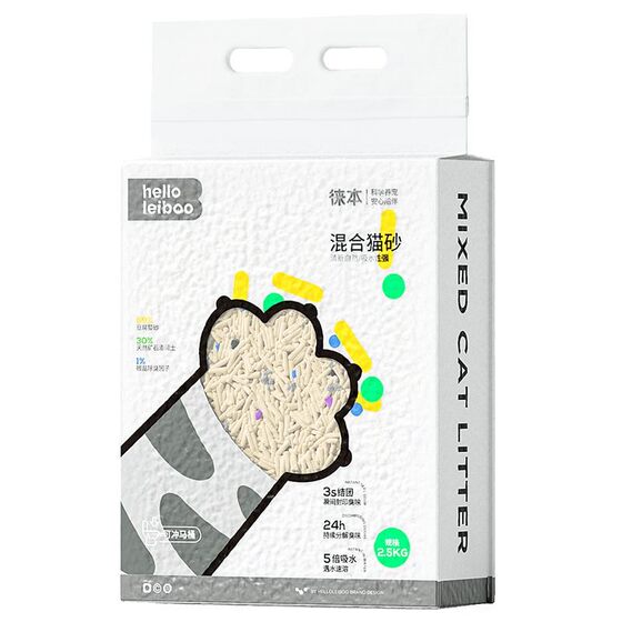 
Leiboo Tofu Cat Litter Bentonite Mixed Sand Deodorant Anti-odor Low Dust Cluster Non-stick Cat Salon Free Shipping