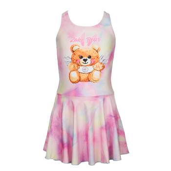 Zhouke girls swimsuit one-piece flat corner upf50+ sun protection