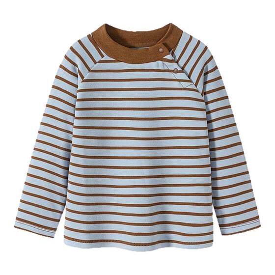 
[Fever and antibacterial] Mini Balabala long-sleeved T-shirt for boys and girls, spring new children's turtleneck bottoming shirt