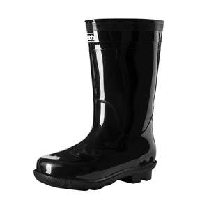 Huili rain boots men's water shoes rain boots men's fishing shoes medium and high tubes to catch sea waterproof autumn and winter construction site rubber shoes