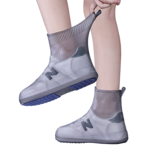 
Rain boots men's portable waterproof shoe cover rain boots anti-slip thickened wear-resistant children's silicone rainproof shoe cover