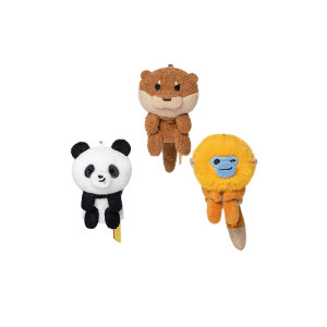 
China National Geographic Museum Cultural and Creative Palm Zoo Otter Panda Golden Monkey Plush Finger Puppet Pendant
