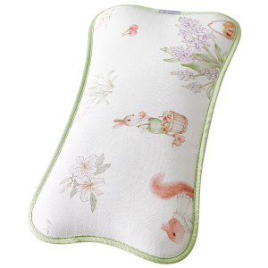
October Crystal Baby Pillow Ice Silk Mat Summer Cooling Breathable Neck Protector Baby Special Pillow Core 10A Antibacterial