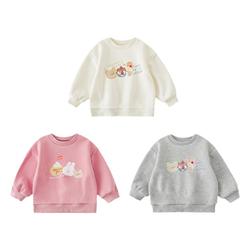 Young Girls' Sweatshirts, Parent-child Clothes, Cartoon Cute Loose Autumn Clothes, Children's Autumn Fashionable And Versatile Casual Tops