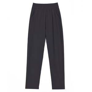 
Ice silk nine-point harem pants for women in summer thin high waist large size fat mm eight-point small carrot pants cigarette pants