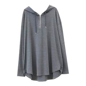 Real and versatile~ Spring Korean style loose fur and soft loose hooded T-shirt base shirt top trendy