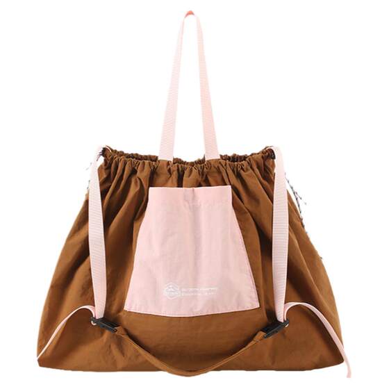 
Outdoor mountain large capacity tilt straddle tote bag men and women Japanese foldable shoulder bag lightweight hand-tied pocket trendy