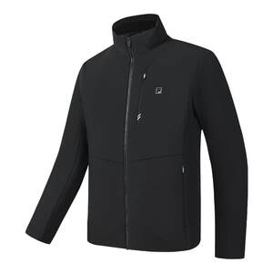 
FILA Official Men's Cotton Clothes 2026 Spring New Golf Sports Basic Warm Stand-Collar Jacket