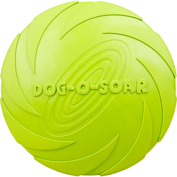 Border Collie Dog Frisbee Rubber Pet Flying Saucer Dog Training Toy Bite Resistant Silicone Size Pet Supplies