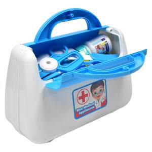 Children's simulation of the little doctor toy set role -playing nurses' steaidica injection pharmaceutical box tool
