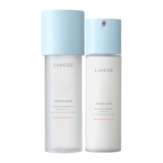 
Laneige Little Blue Shield New Water Cool Water Emulsion Skin Care Set Moisturizes, Moisturizes and Gentle Repairs