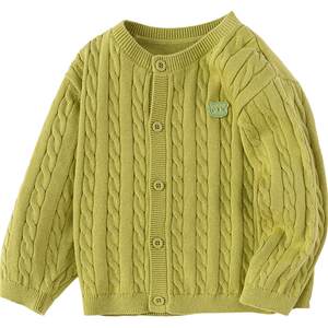 
Balabala baby knitted sweater coat baby cardigan sweater spring and autumn new boys and girls pure cotton tops