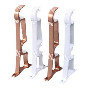 
Aluminum alloy curtain rod rack accessories curtain rack fixed bracket Roman rod bracket thickened double rod support bracket
