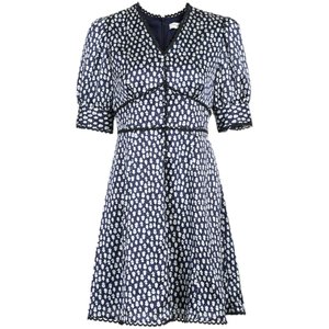 
Migaino Mananu dress for women in summer new fashion texture silky high waist slim floral dress