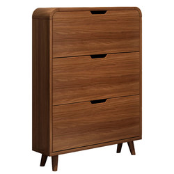 Ultra-thin tipping bucket shoe cabinet home door entrance door small and extremely narrow door storage cabinet integrated wall-to-door corridor