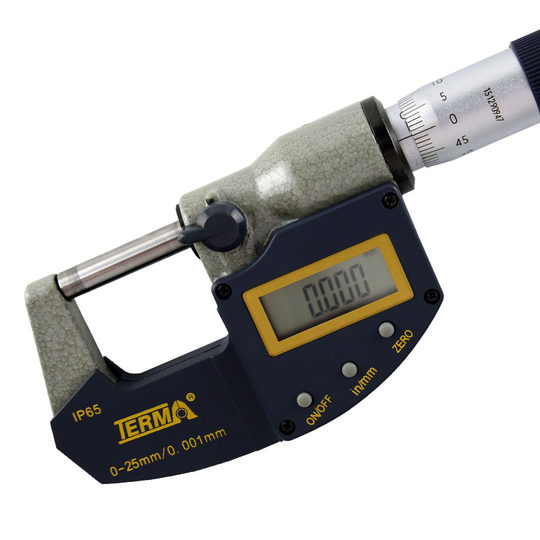 Original Tema Digital Display Outer Diameter Micrometer 0-25mm High ...