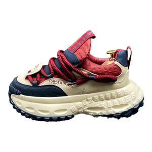 
European station trendy brand men's shoes 2026 spring new fashion color matching dad shoes thick sole heightening sports and leisure shoes