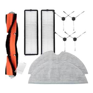 适用于小米米家扫地机器配件1C/2C/1T拖布主边刷过滤网一次性抹布