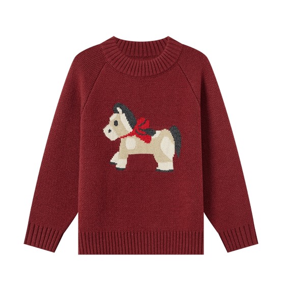 
Duojia boys' sweaters and sweaters 2025 winter new autumn and winter children's woolen tops for middle and large children