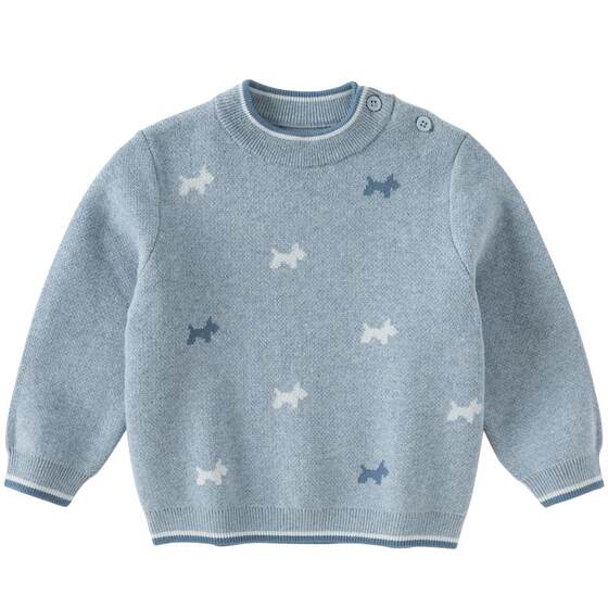 
David Bella Children's Sweater Pullover 2026 Boys New Class A Pure Cotton Sweater Men's Winter Tops