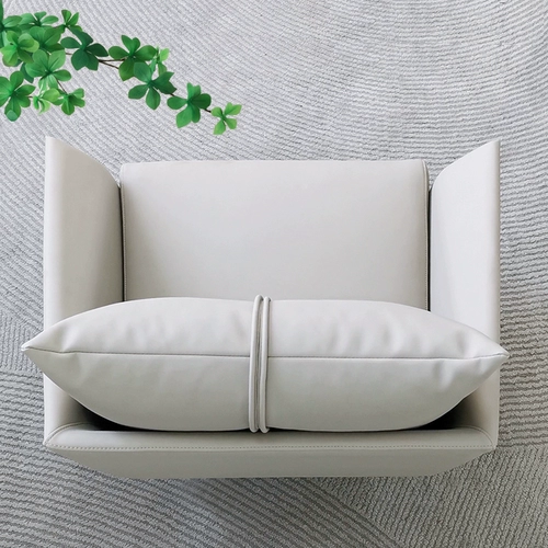 Итальянский ленивый повседневной дизайн дизайнерский дизайнерский балкон -стул простой гостиная одно кожаное кресло с кожаным вращением