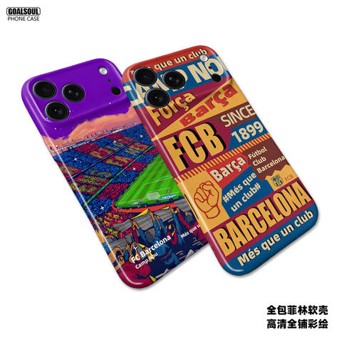 FC Barcelona Stadium & Logo 13 iPhone Case