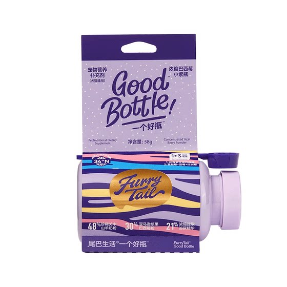 Tail Life Little Purple Bottle Goat Milk Base Add Bloss Berry Brazilian Berry Berry Cat and Dog General Health Products Urinary Management
