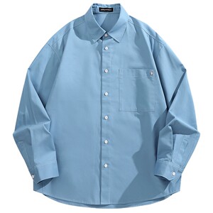 
PEACEBIRD Men's Casual Shirts Spring and Autumn Lyocell Casual Loose Men's Long Sleeve Shirts Trendy