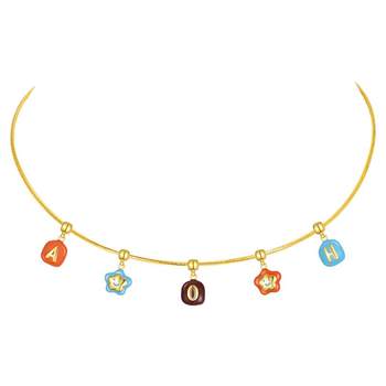 
ZEGL pendant star's same letter necklace is sweet and cool