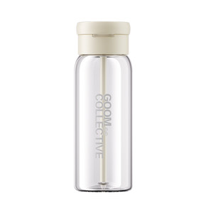
GOOM Qingtu Water Cup Women's 2026 New High-Looking Straw Easy-to-Go Coffee Cup Student Plastic Outing Portable