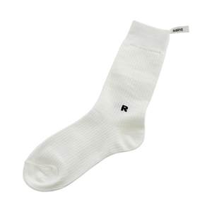 South Korea Dongdaimen genuine R label letters, socks, candy color, long stockings piles, solid color striped cotton women
