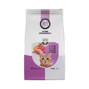 
Langshi full price cat food, fresh duck meat tuna flavor 10kg, adult kitten universal British short American short food 20*0.5kg pack