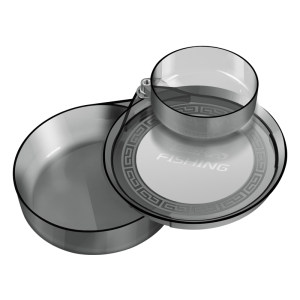 
Mini bait pulling plate full magnet and magnetic small stream thickened single layer small bait bowl fishing box fishing chair universal open bait plate