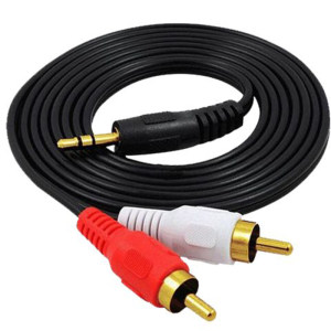 
Audio cable one minute two laptop mobile phone connected to audio subwoofer speaker cable 3.5mm to double lotus flower