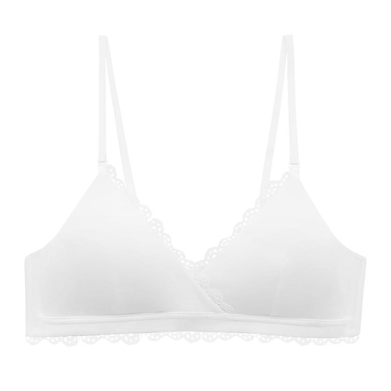CLAESENS Underwear Female Soft supports small breasts breathable no steel rims French bra and girl thin lace edge bra