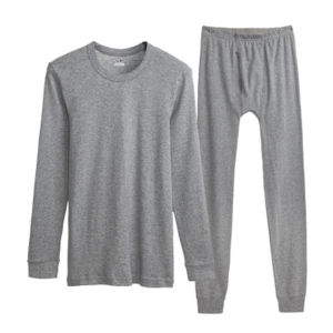 Qingcang three guns underwear comfortable cotton round collar men and women autumn clothing autumn pants pure cotton lingerie Laika cotton sweater pants set