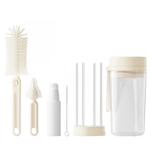 
Yingshi official flagship store baby silicone bottle brush portable pacifier brush cleaning brush cleaning brush drain rack set