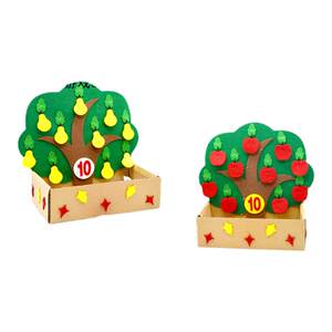 
Bu Haowan Picking Fruit Kindergarten Middle Class Education Area Children's Learning Mathematics Word Number Corresponding Early Education Toys
