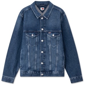 
[American Retro] Tommy Autumn and Winter Trendy Classic Flag Cotton Lapel Denim Jacket for Men and Women