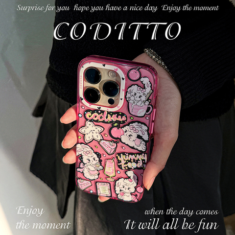 CODITTO Cute Cartoon 3D For Girls – Pro/Plus/Max/Air – 17, 16, 15, 14, 13 iPhone Case