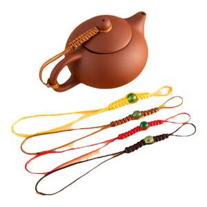 
Purple sand pot rope Kung Fu tea set accessories teapot tied lid to prevent falling firewood pot tied pot rope hand-woven