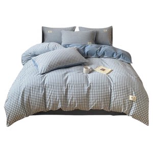 
MUJI Simple Class A washed cotton bedding four-piece set pure cotton 100 student dormitory quilt cover sheets