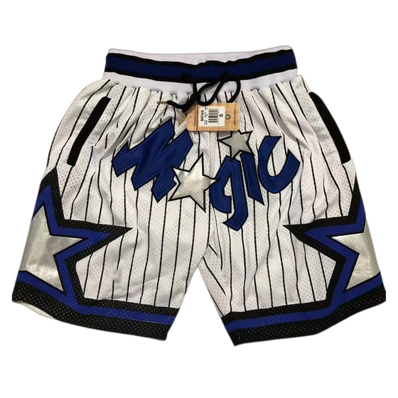 Magic Raptors Irving basketball shorts American retro embroidery but quick-drying breathable loose five-point pants Lakers