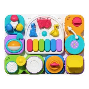 Aobei Music Busy Hole Board Early Education Montessori Cognitive Rainbow 1-3 Year Old Baby Cognitive Busy Ball Movement