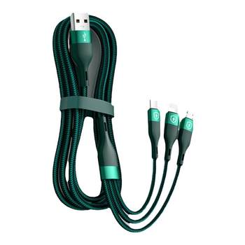 100W Three -in -One fast charge data cable charging header
