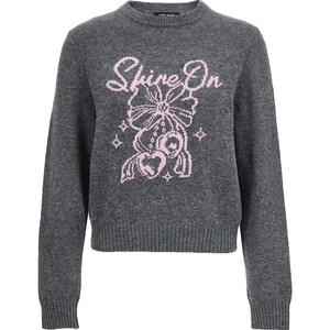 
Vero Moda sweater winter sheep wool jacquard round neck simple top 325413036