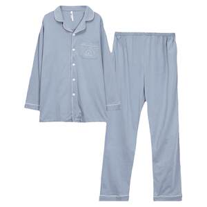 
Authentic red bean summer pajamas 100% cotton couples long-sleeved trousers home wear set men and women soft cotton