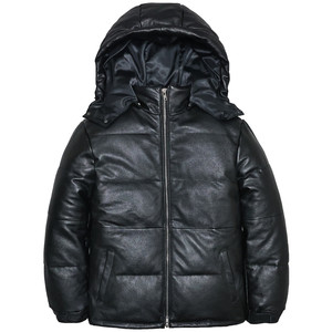
Men's Genuine Leather Down Winter Jacket First Layer Soft Cowhide Leather Jacket Removable Hat Slim Short Winter Thickened Jacket