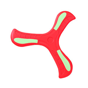 
Luminous Boomerang Children's Outdoor Soft Rotating Glowing Frisbee Can't Smash Parent-Child Park Sports Dart Toys