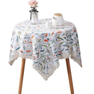 Roundtable cloth home use American style fresh fresh, fresh, flower dining table round cloth tablet cloth waterproof coffee table cloth